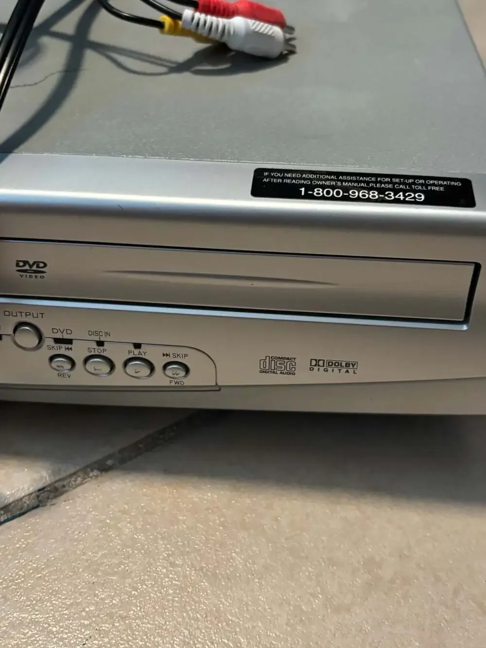 Tested & working Sylvania SRDD495 DVD/VCR Combo Player